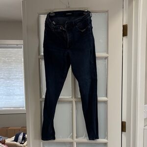 Express Women's Deep Indigo High Rise Leggings 10R